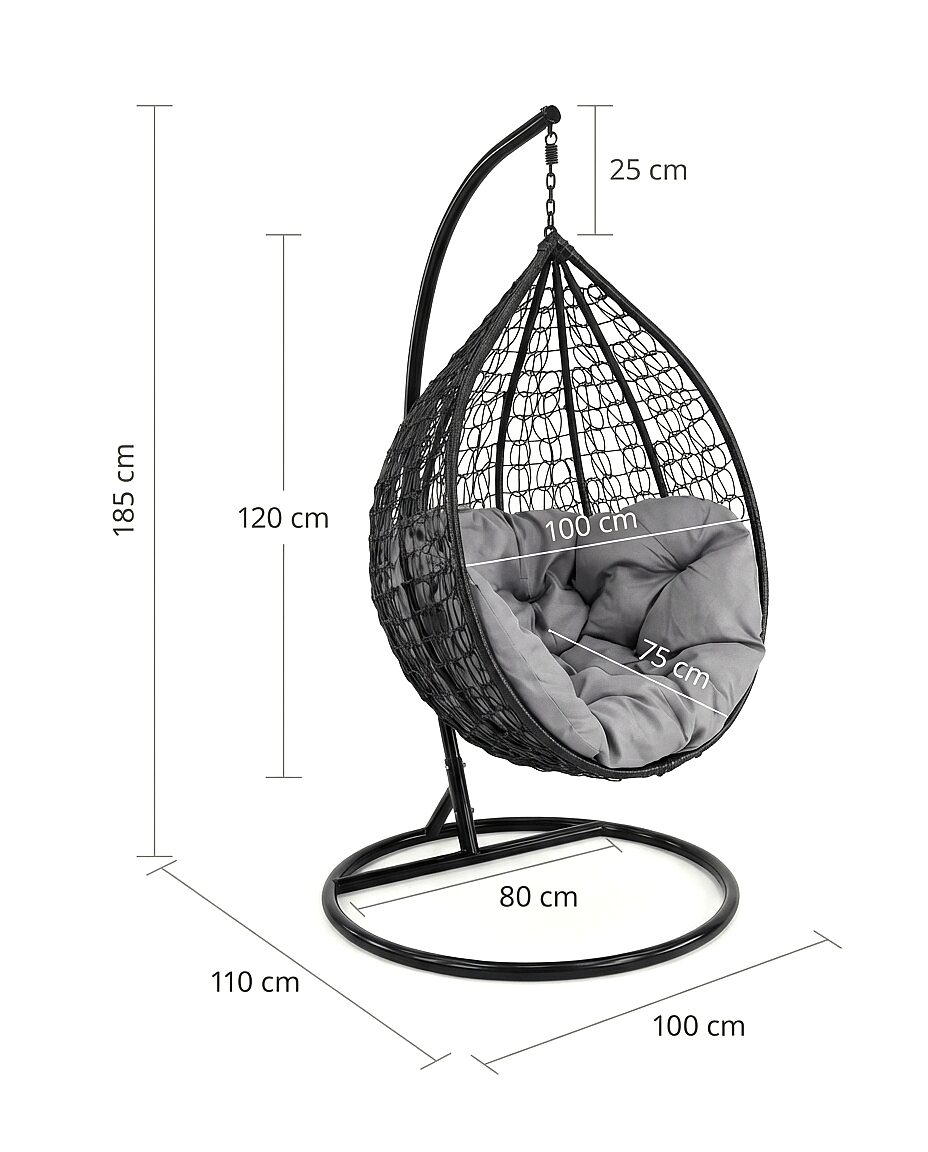 Fotele ogrodowe kokon