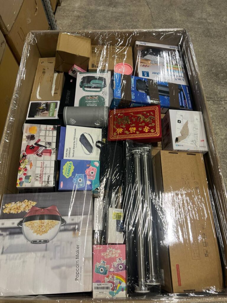 Palety Amazon MIX 120 kg – 60% elektronika | mix kategorii A–B do odsprzedaży