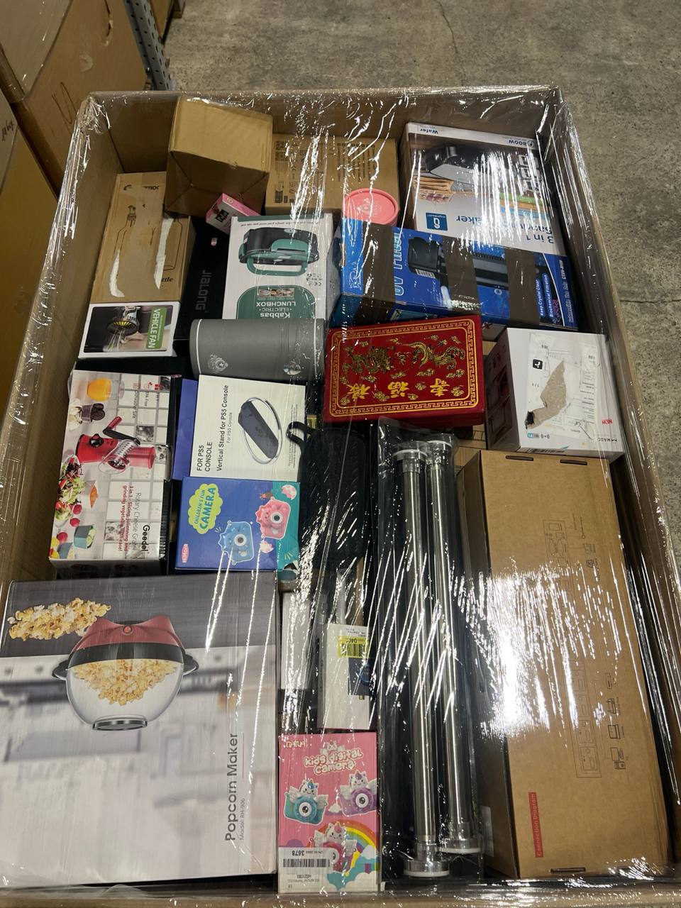 Palety Amazon MIX 120 kg – 60% elektronika | mix kategorii A–B do odsprzedaży