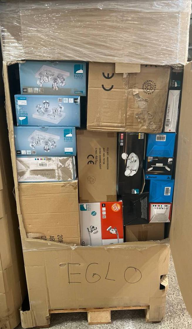 Palety Oświetlenie | Kategoria A | EGLO LED 200 kg