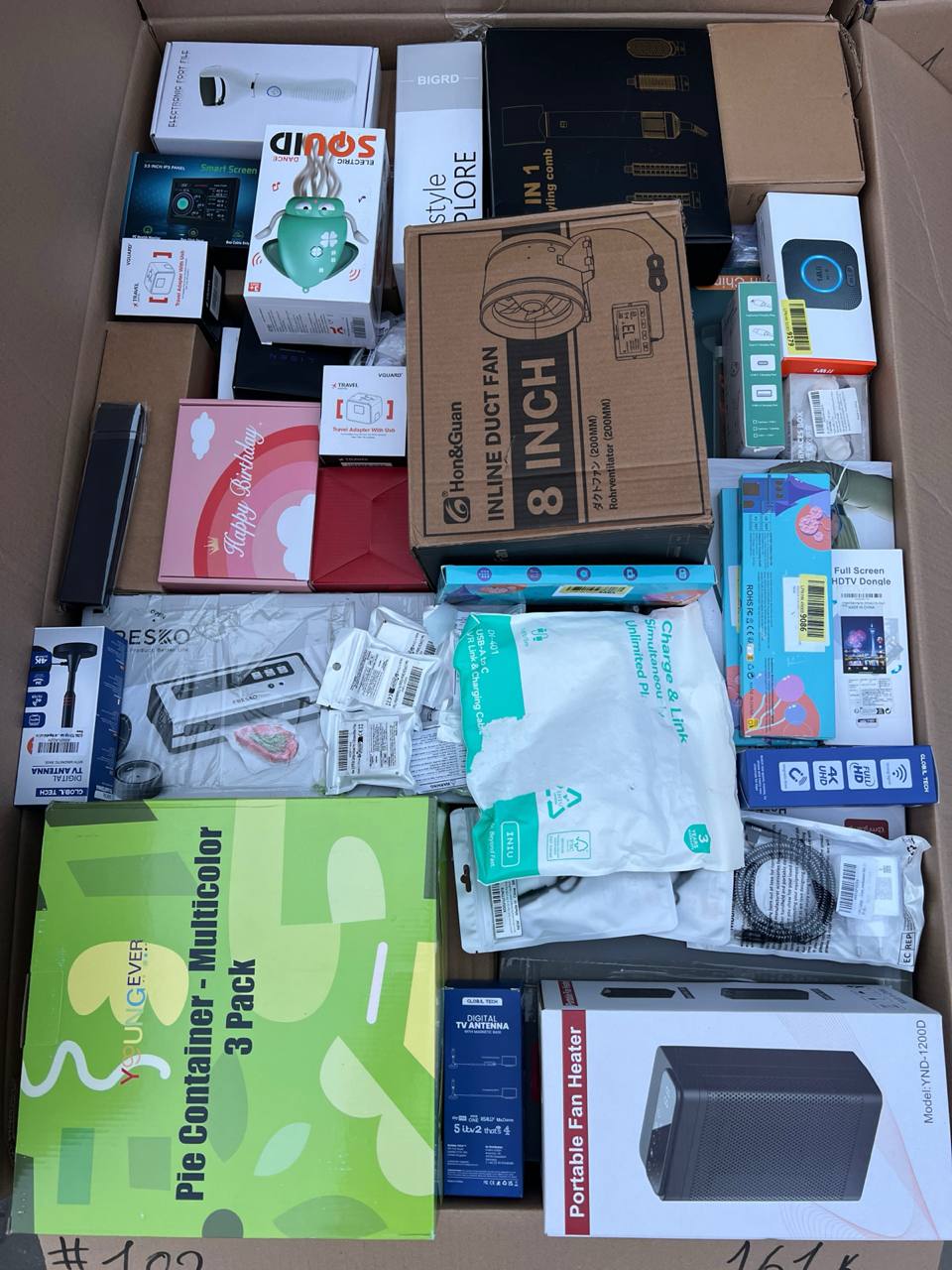 Palety Amazon MIX 161 kg