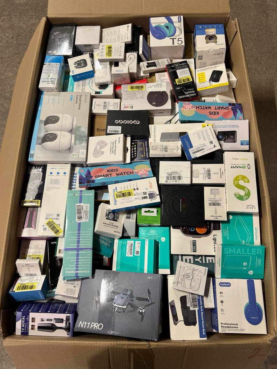 Paleta elektroniki Amazon A–B – 148 kg | Mix elektroniki