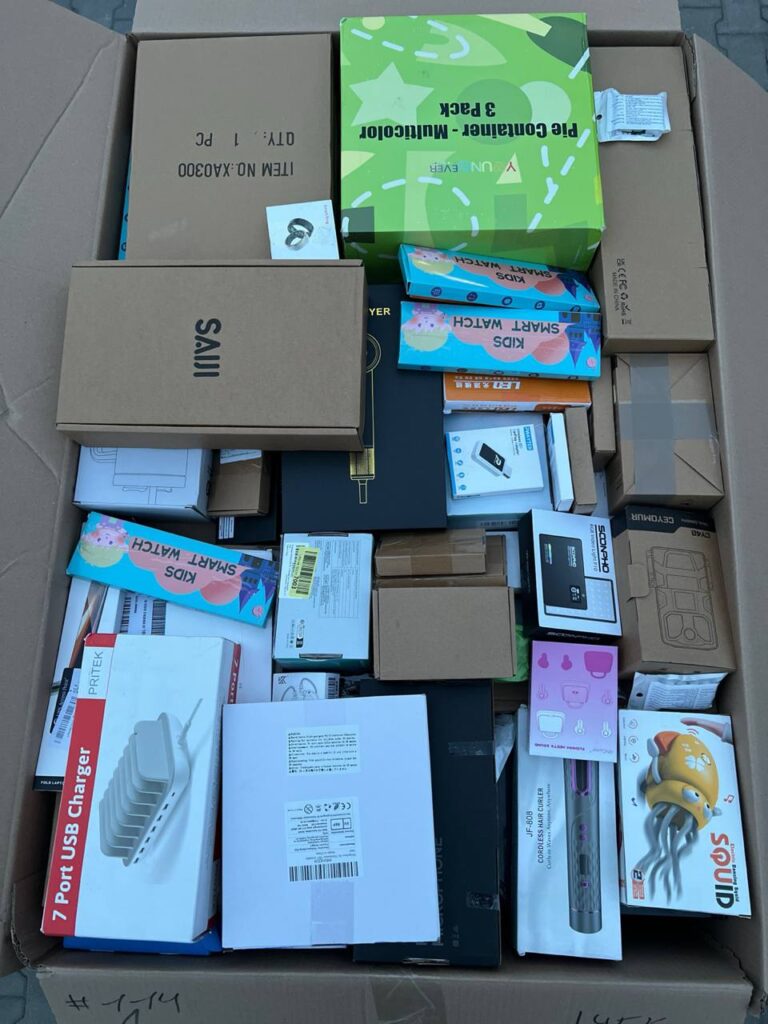 Palety Amazon MIX 145 kg – elektronika i zróżnicowany mix kategorii A–B
