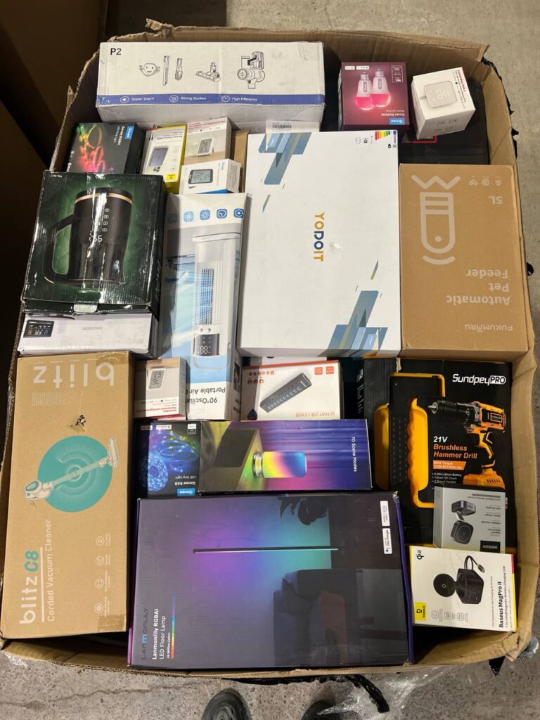 Paleta AMAZON PREMIUM EU 90–100% – profesjonalna paleta elektroniki dla sprzedaży internetowej Amazon Elektronika Europa – elektronika o wysokiej rotacji i szerokim potencjale sprzedażowym